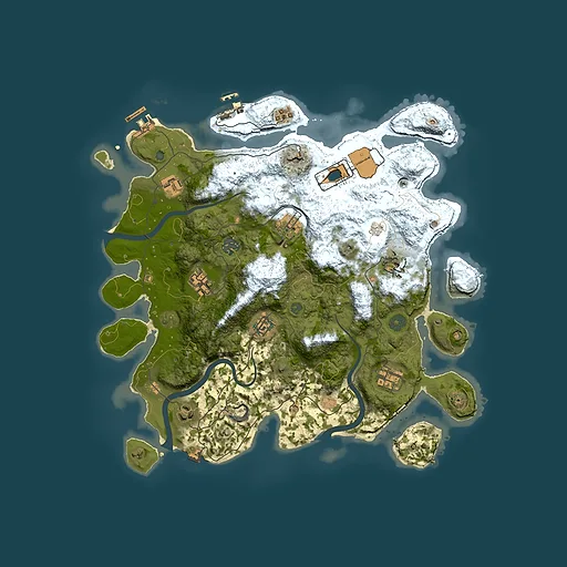 Rust map seed 1044029098, 3800x3800m top-down preview