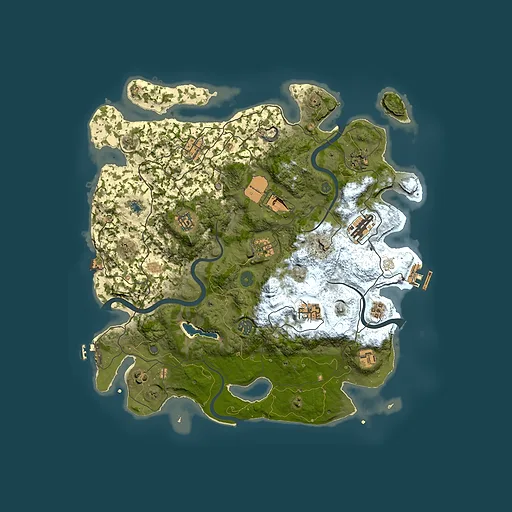 Rust map seed 1588475621, 4100x4100m top-down preview