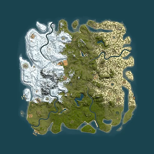 Rust map seed 1489811398, 5800x5800m top-down preview