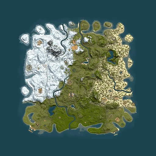 Rust map seed 1999731677, 5500x5500m top-down preview