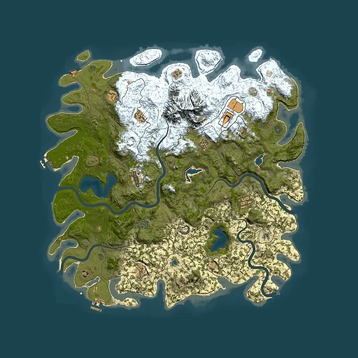 Rust map seed 1294410937, 5150x5150m top-down preview