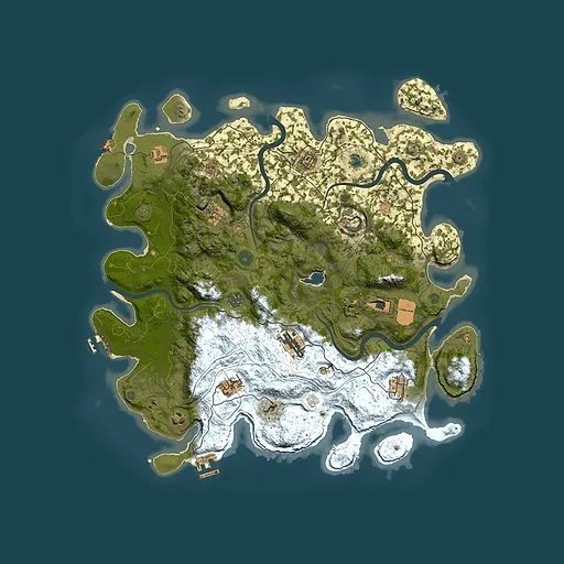 Rust map seed 1545075829, 4450x4450m top-down preview