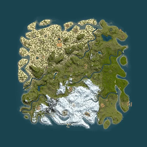 Rust map seed 1256841652, 5800x5800m top-down preview