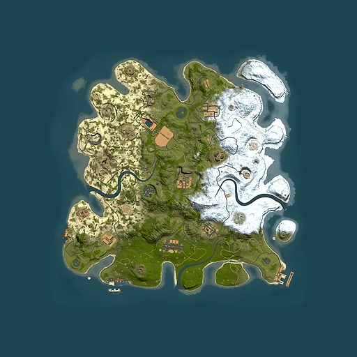Rust map seed 1773723844, 3600x3600m top-down preview