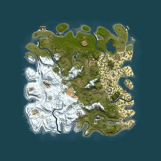 Rust map seed 288780922, 4700x4700m top-down preview