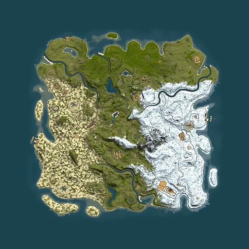 Rust map seed 322636743, 5550x5550m top-down preview