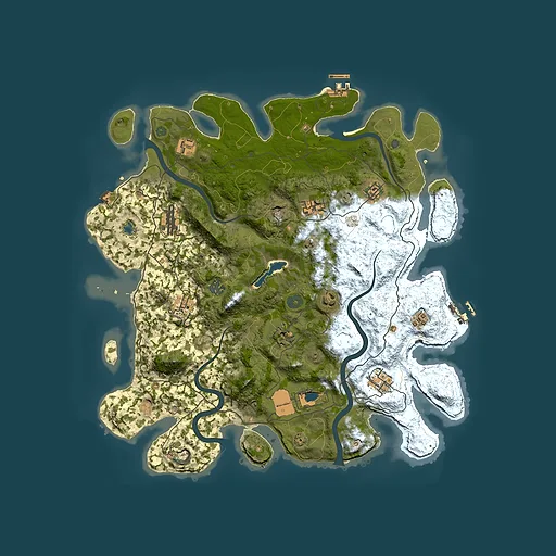 Rust map seed 580719910, 4200x4200m top-down preview