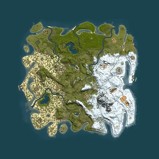 Rust map seed 1746457811, 5150x5150m top-down preview