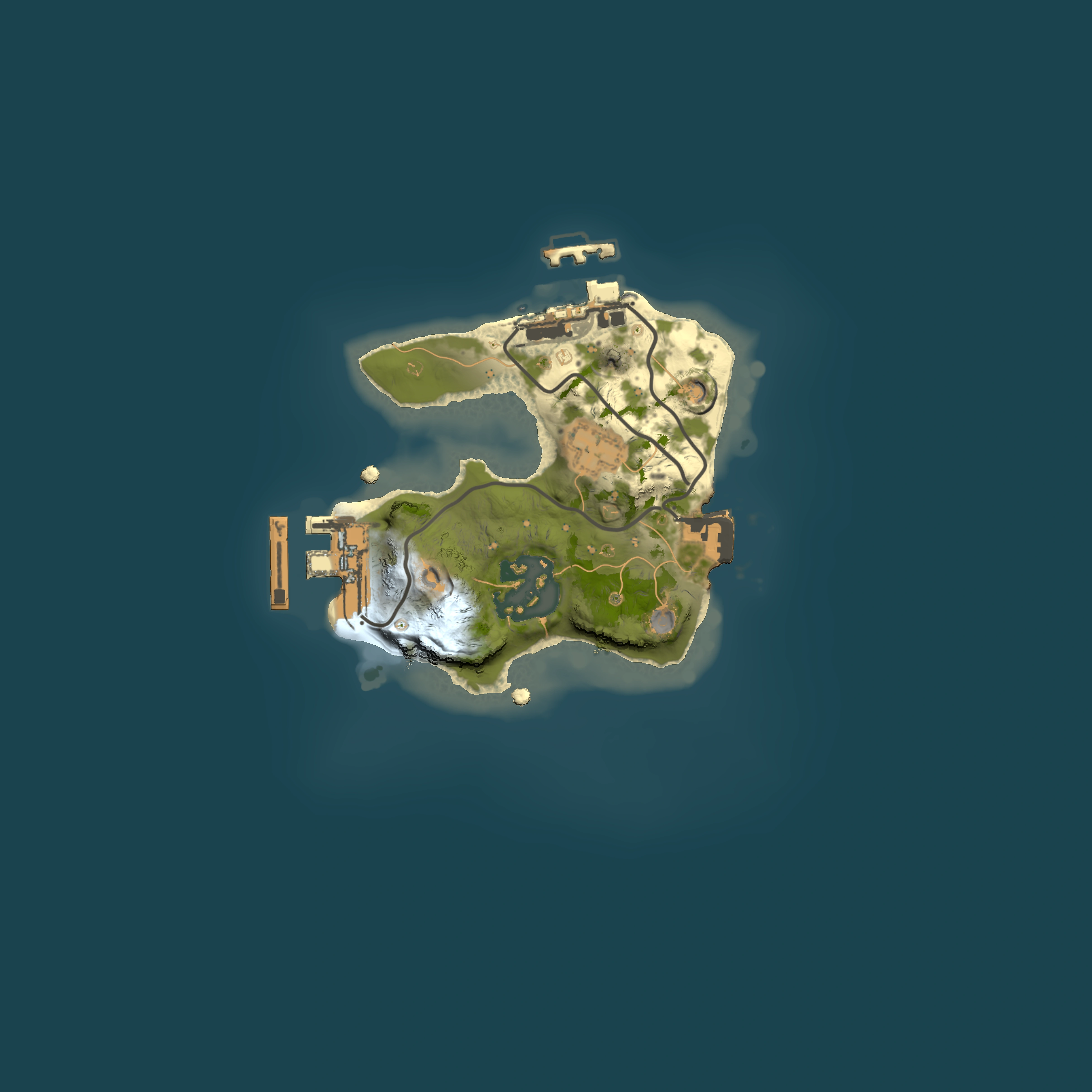 Full top-down render of Rust map seed 1692646134, 1500x1500m