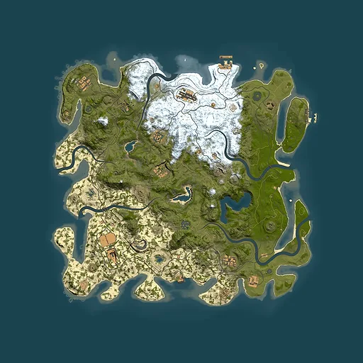 Rust map seed 1020222212, 4600x4600m top-down preview