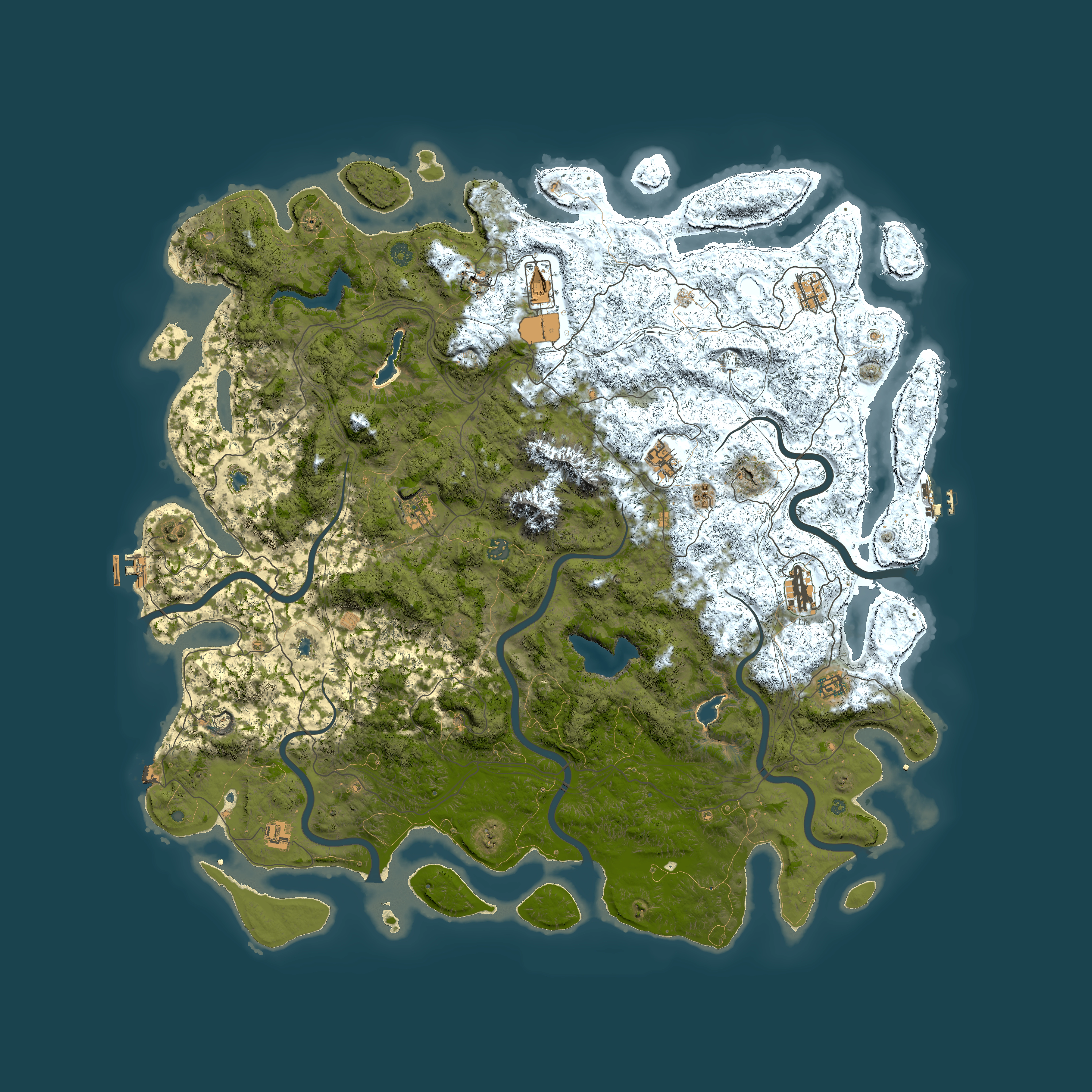 Full top-down render of Rust map seed 1480264272, 5700x5700m