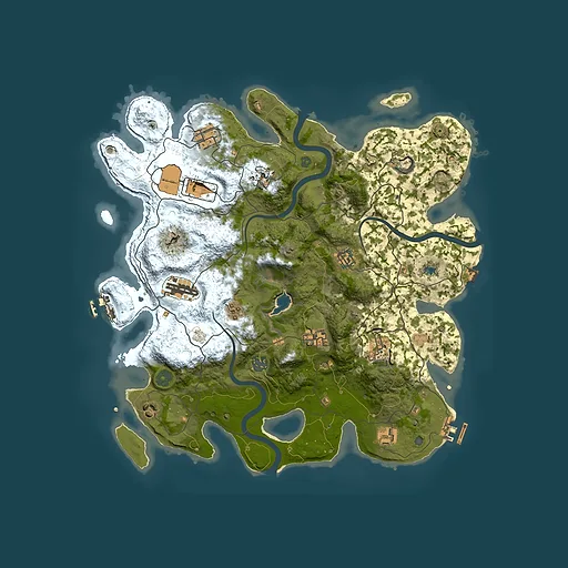 Rust map seed 72979182, 4000x4000m top-down preview