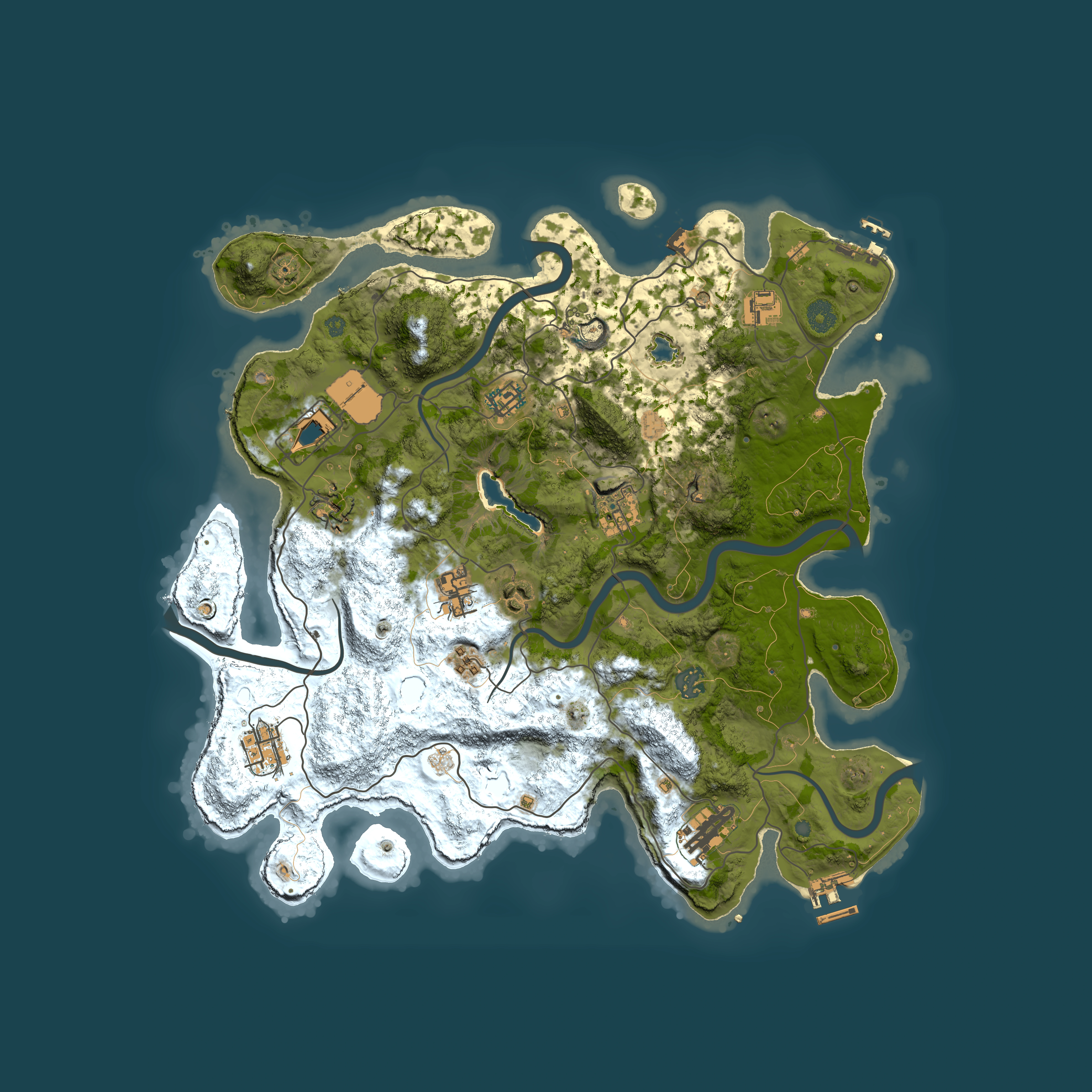 Full top-down render of Rust map seed 494309896, 4050x4050m