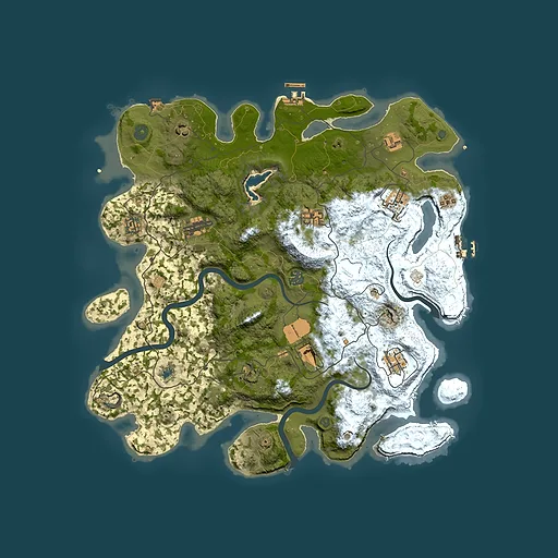Rust map seed 1223088818, 4200x4200m top-down preview