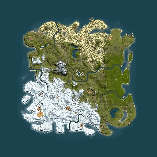 Rust map seed 1930439909, 5450x5450m top-down preview