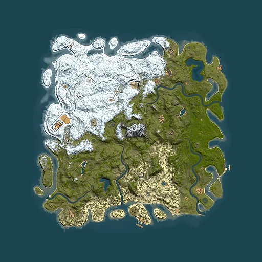 Rust map seed 533412038, 5700x5700m top-down preview