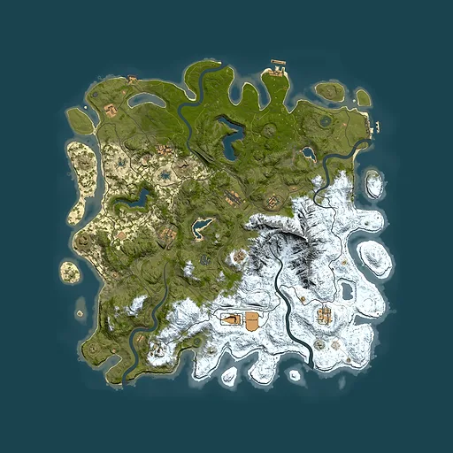 Rust map seed 826397779, 5000x5000m top-down preview
