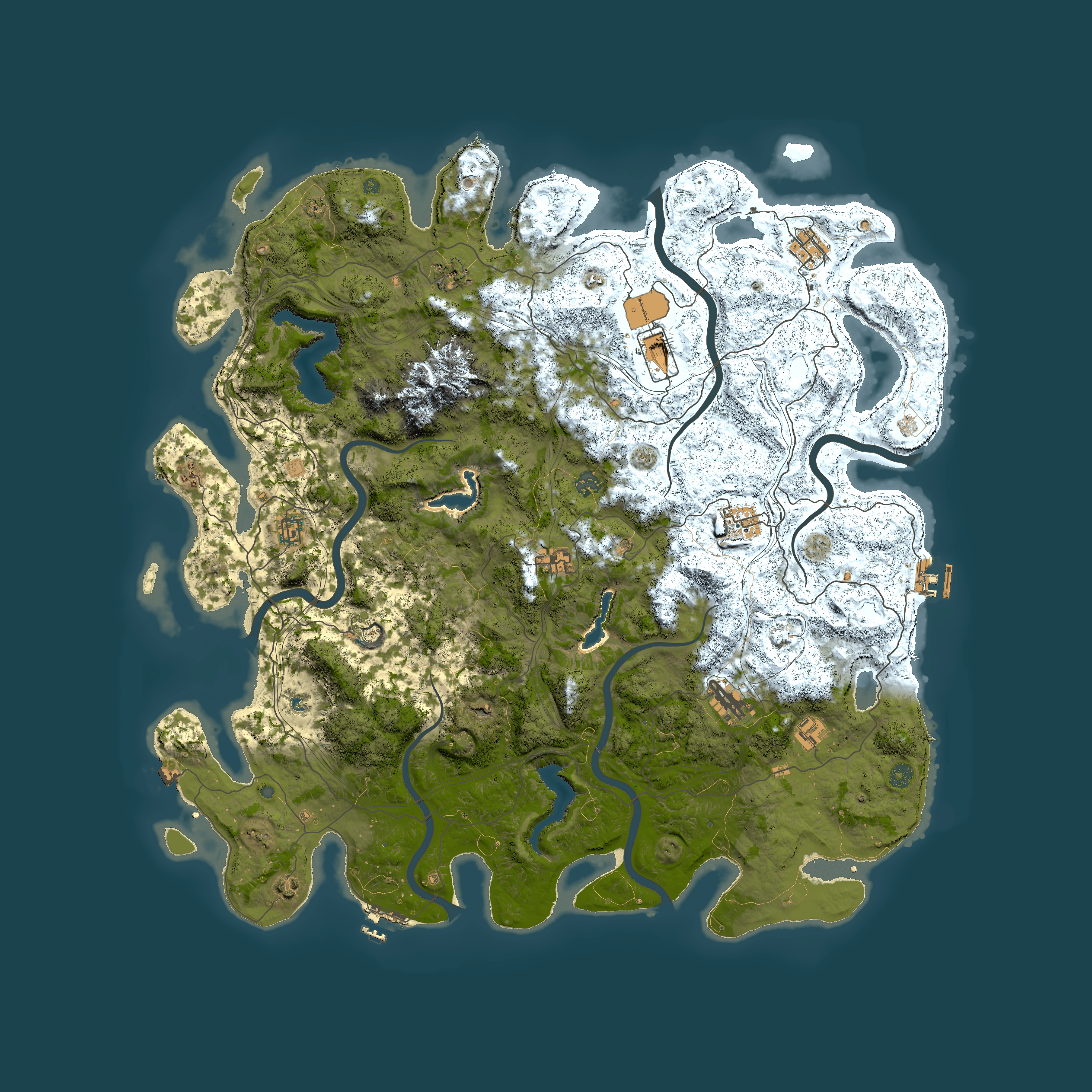 Full top-down render of Rust map seed 194147785, 5300x5300m
