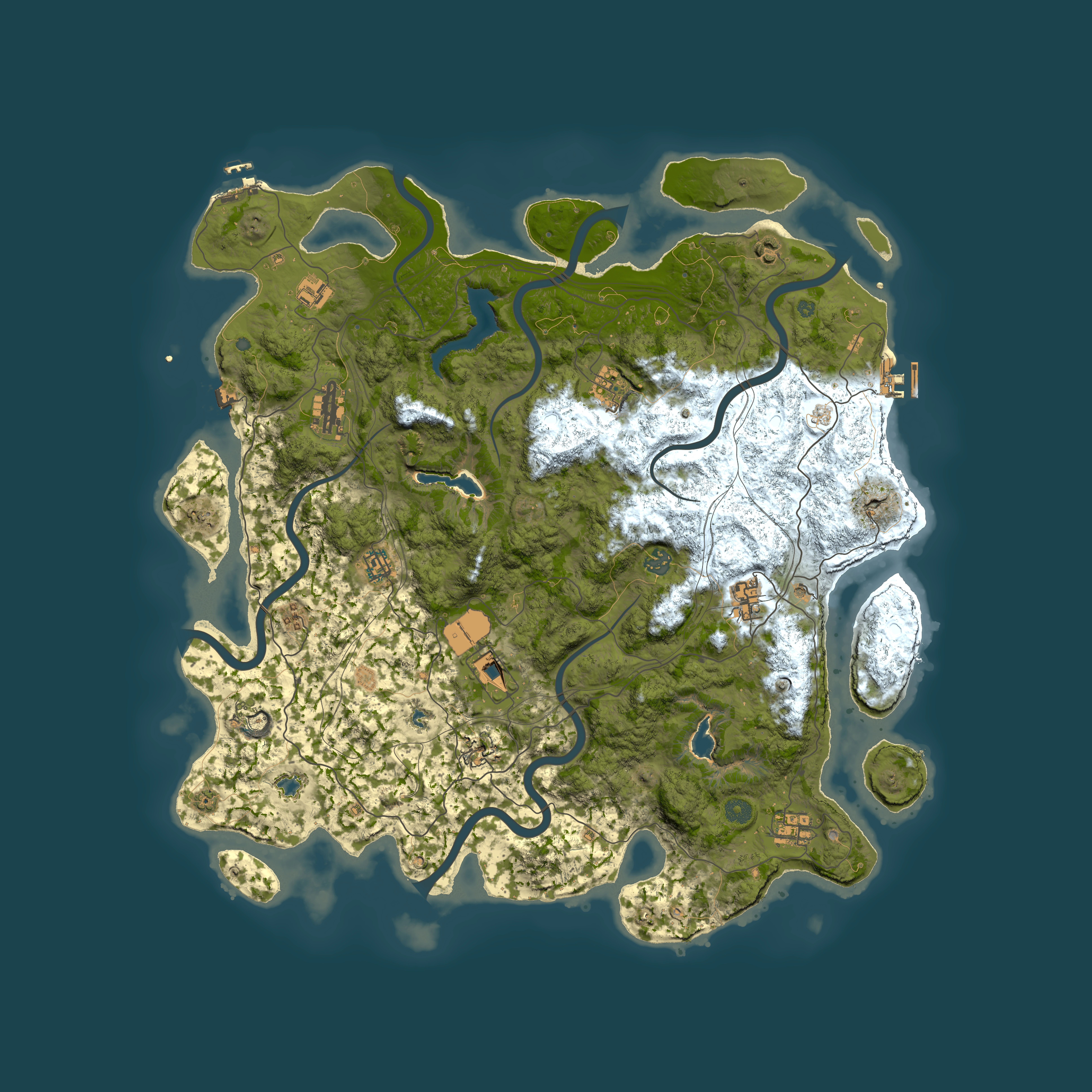 Full top-down render of Rust map seed 812475882, 4850x4850m