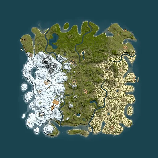Rust map seed 1815095263, 5450x5450m top-down preview