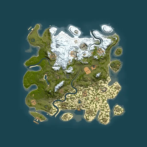 Rust map seed 865188368, 4000x4000m top-down preview