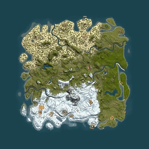 Rust map seed 1001259234, 5700x5700m top-down preview