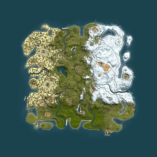 Rust map seed 1888062673, 4600x4600m top-down preview