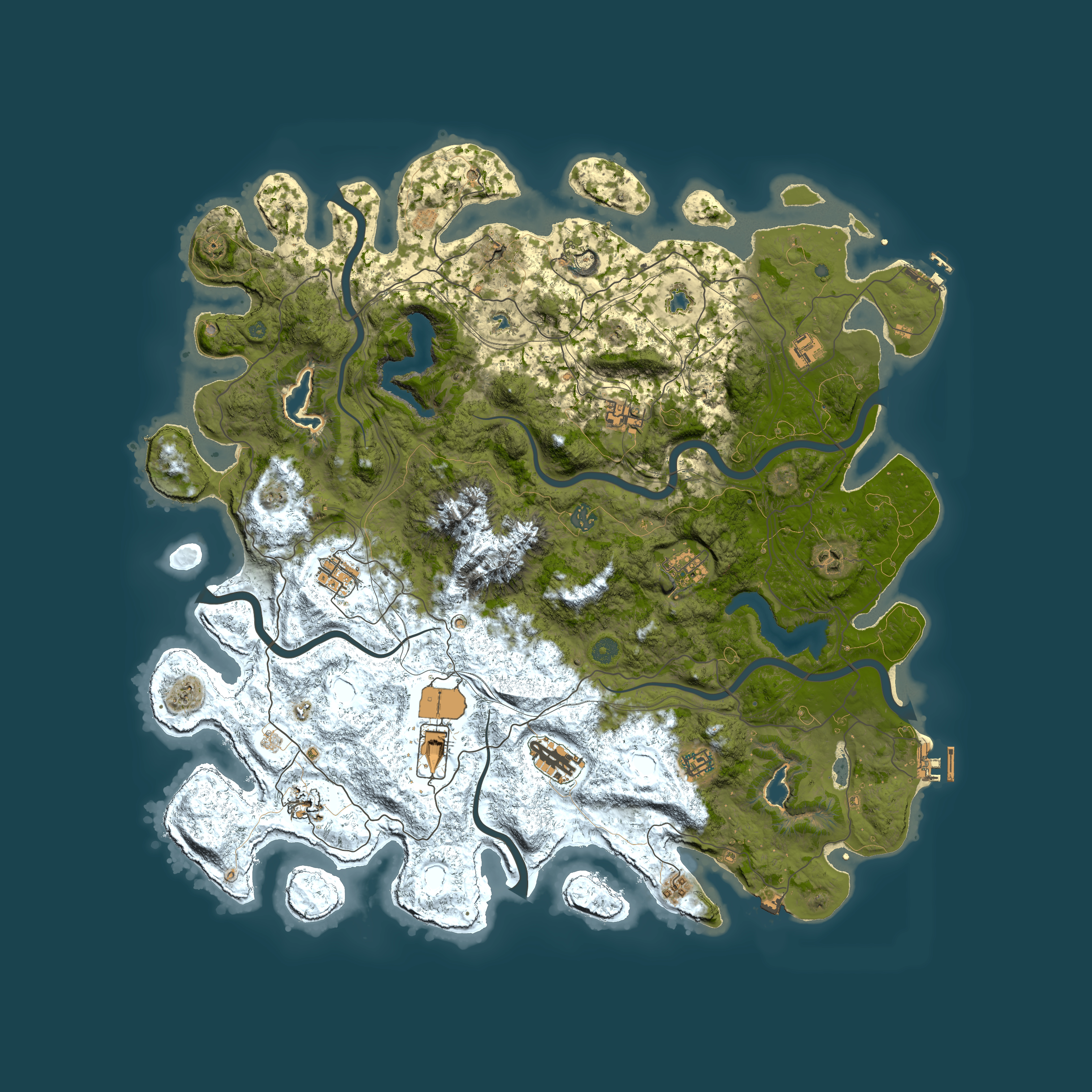 Full top-down render of Rust map seed 1405902718, 5000x5000m