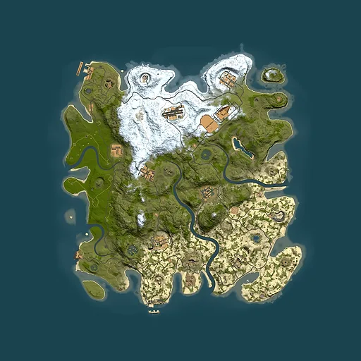 Rust map seed 1090747921, 4000x4000m top-down preview
