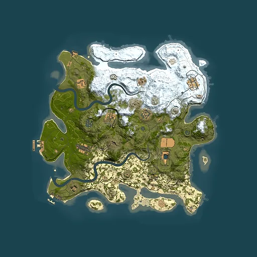 Rust map seed 767467820, 3700x3700m top-down preview