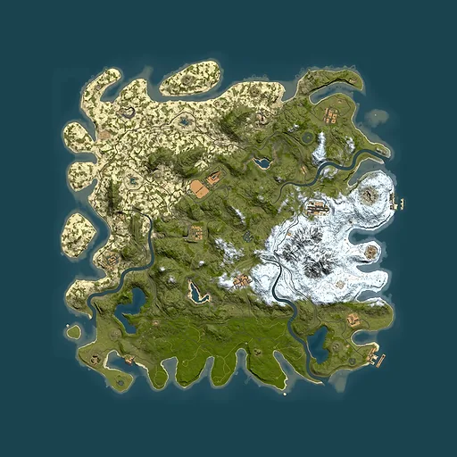 Rust map seed 1949600484, 5050x5050m top-down preview
