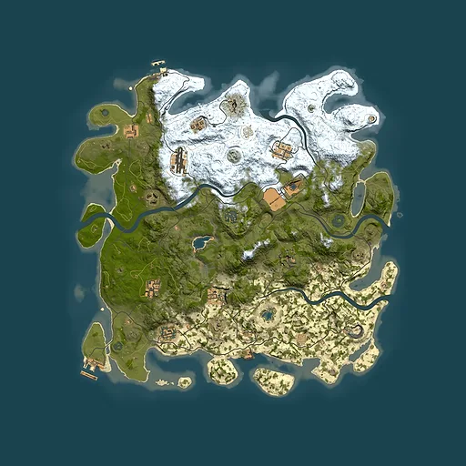 Rust map seed 160945760, 4150x4150m top-down preview