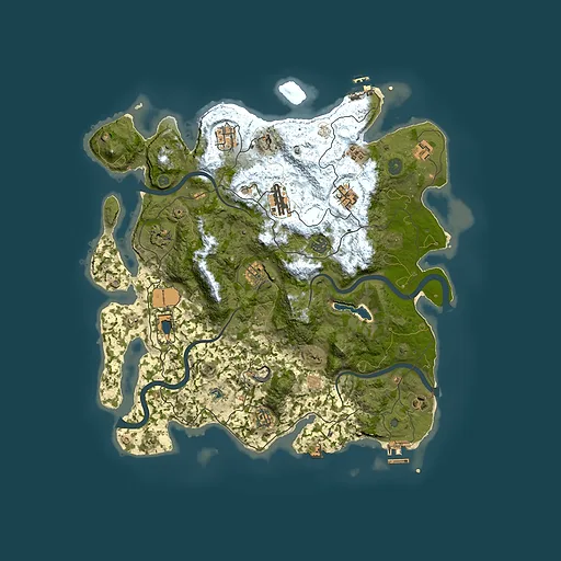 Rust map seed 807525436, 4150x4150m top-down preview