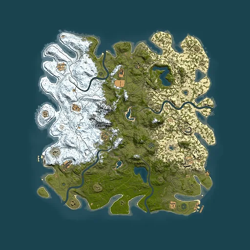 Rust map seed 1118356957, 5200x5200m top-down preview