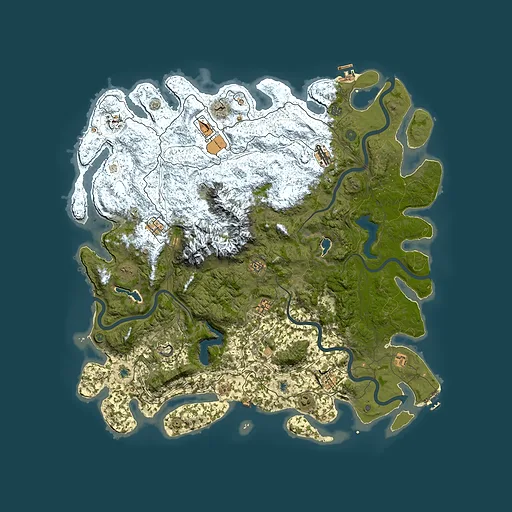 Rust map seed 1619247067, 5500x5500m top-down preview