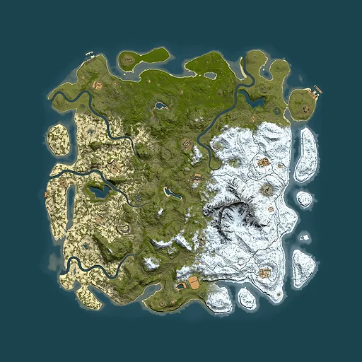 Rust map seed 1540843198, 5800x5800m top-down preview