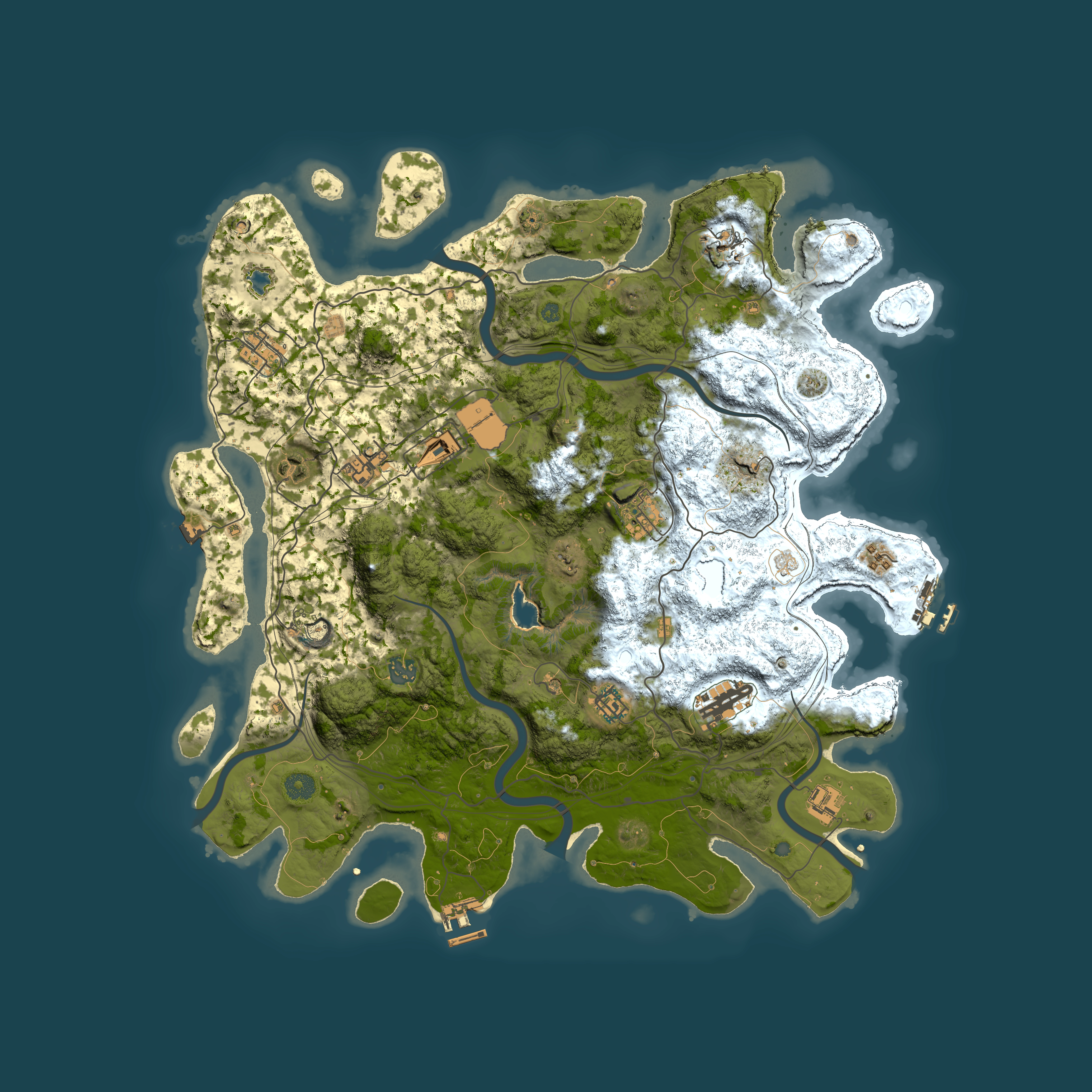Full top-down render of Rust map seed 1947253064, 4400x4400m