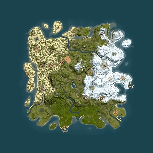 Rust map seed 1947253064, 4400x4400m top-down preview