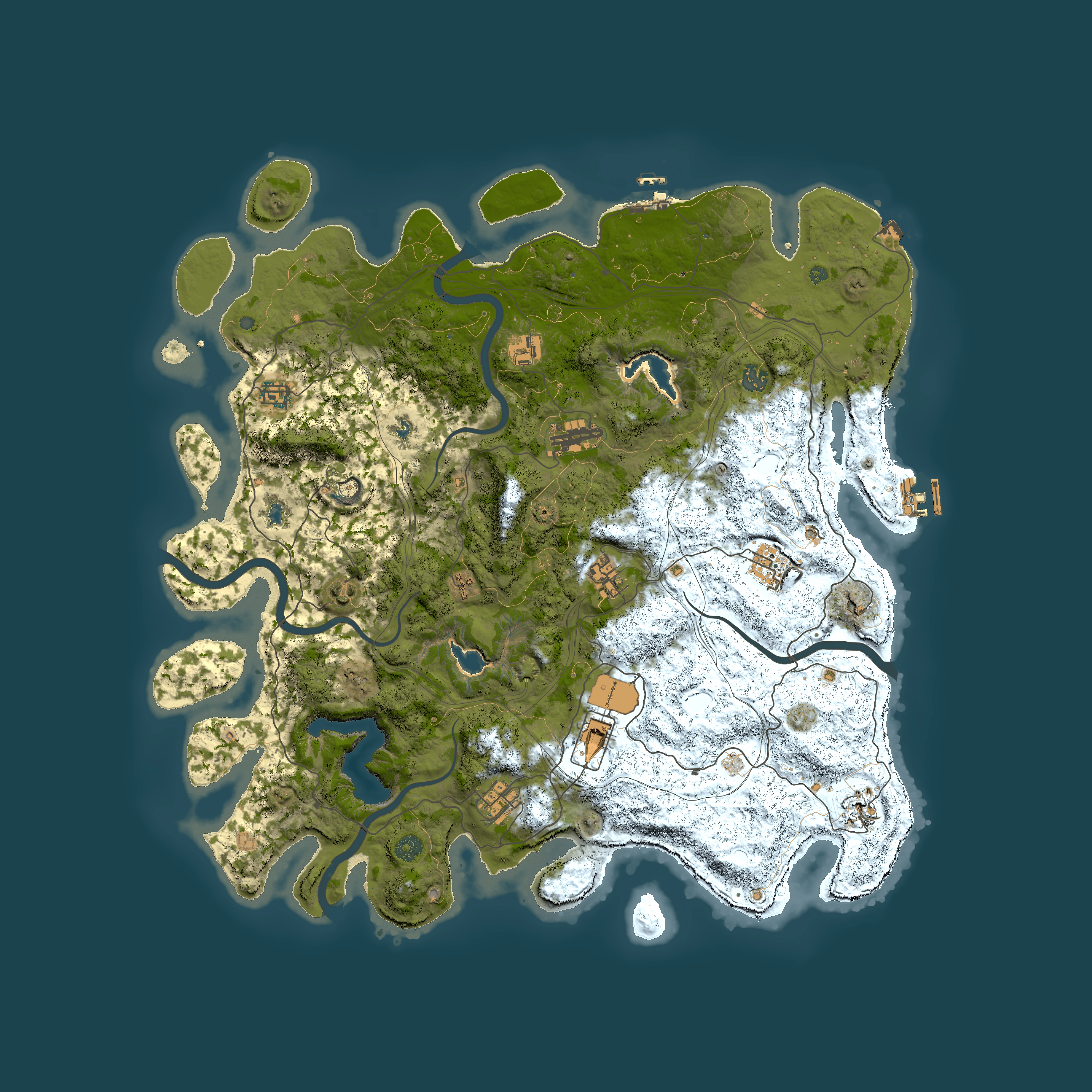 Full top-down render of Rust map seed 1988213698, 4800x4800m