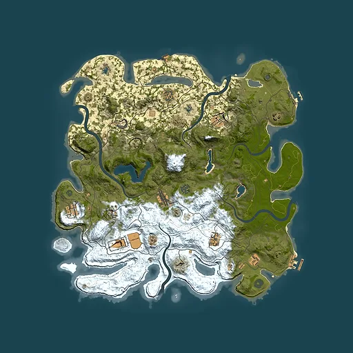 Rust map seed 849878027, 4550x4550m top-down preview