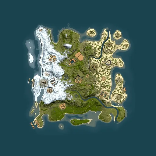 Rust map seed 404311615, 3500x3500m top-down preview
