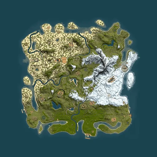 Rust map seed 1874113926, 5100x5100m top-down preview