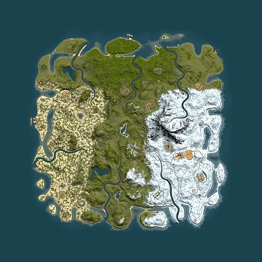 Rust map seed 1727603040, 5700x5700m top-down preview
