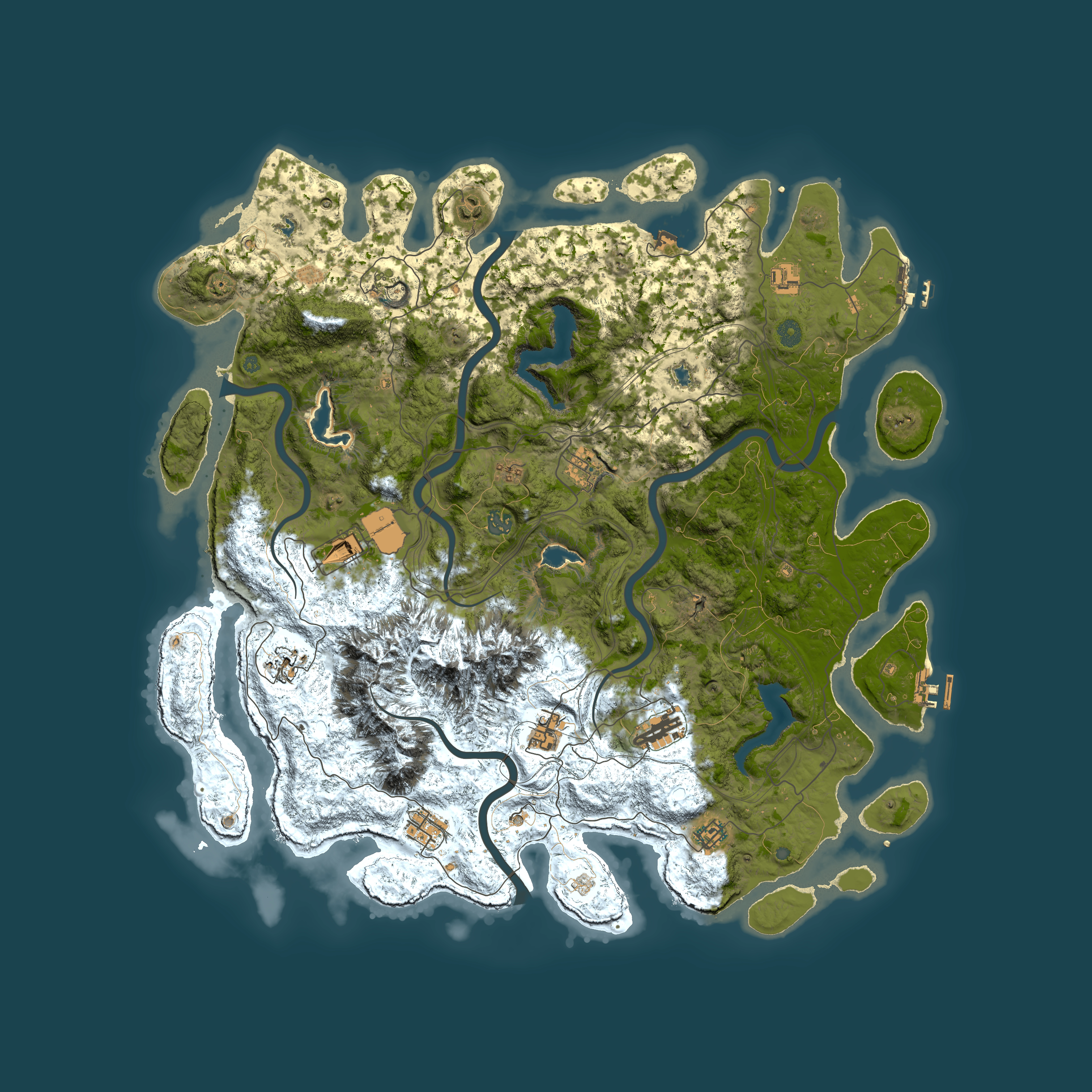 Full top-down render of Rust map seed 1271263139, 5000x5000m