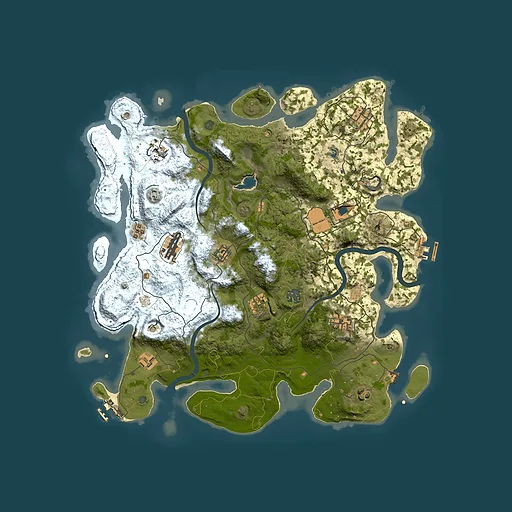 Rust map seed 955417014, 4100x4100m top-down preview