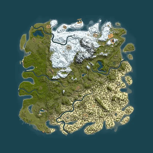Rust map seed 120344395, 5850x5850m top-down preview