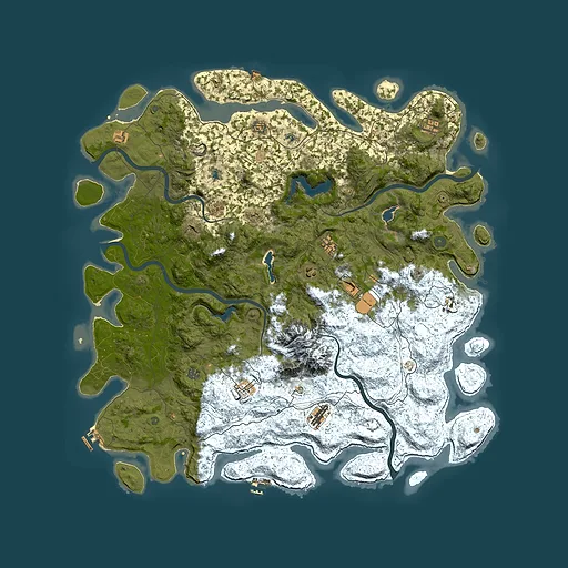 Rust map seed 868948808, 5600x5600m top-down preview