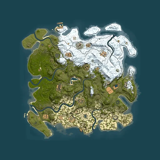 Rust map seed 1956900351, 4450x4450m top-down preview