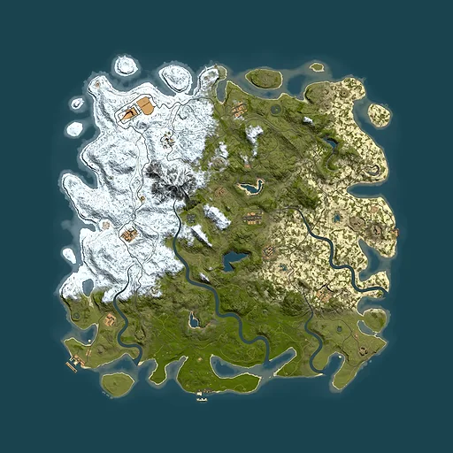 Rust map seed 452887326, 5450x5450m top-down preview
