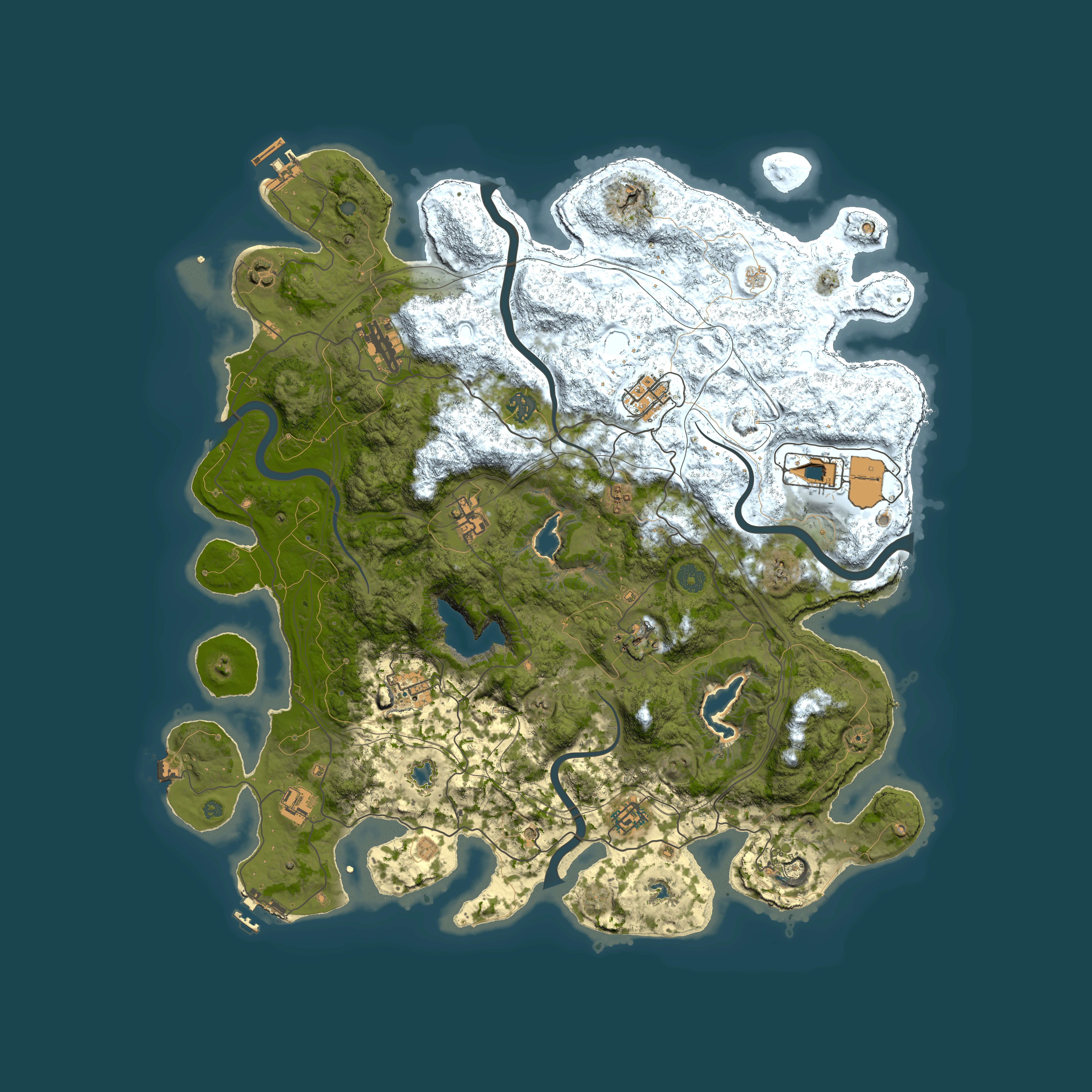 Full top-down render of Rust map seed 2147007538, 4550x4550m